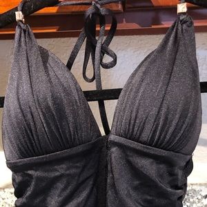 Victoria’s Secret black shimmer swimsuit small new
